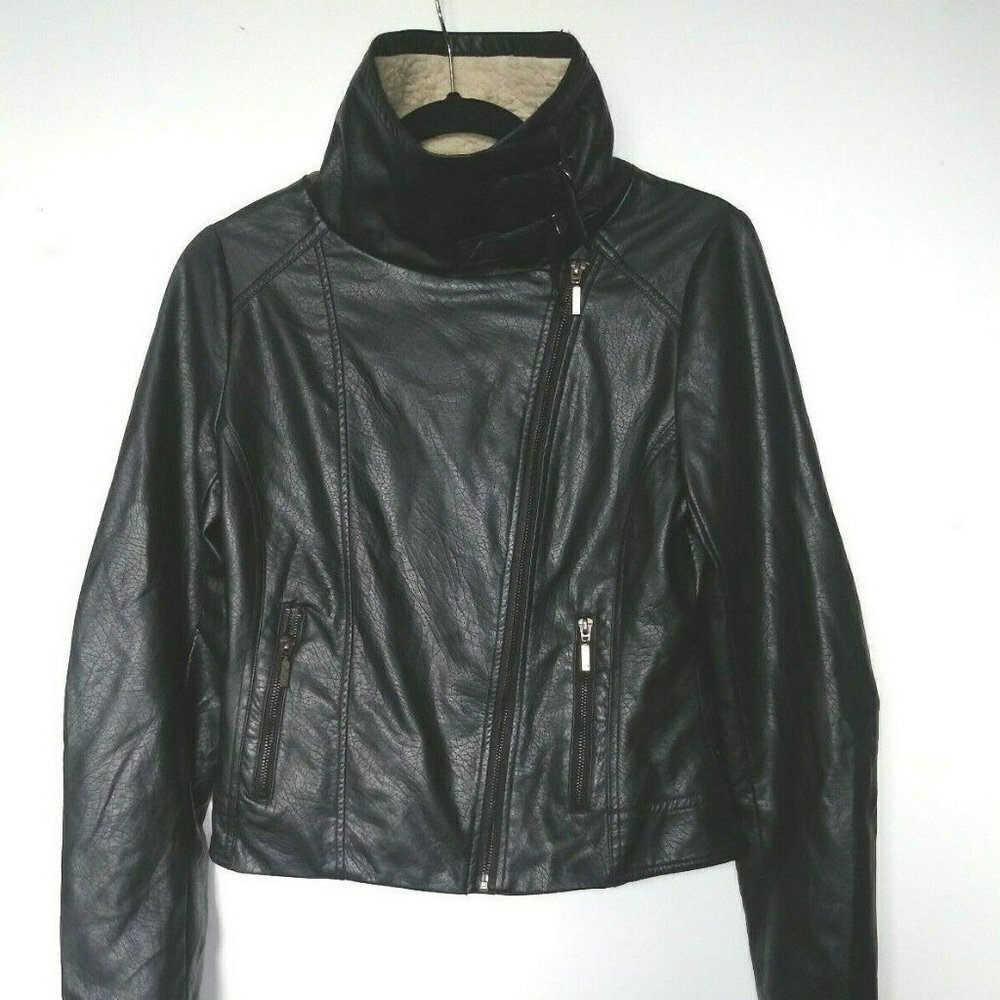 Yoki New York Vegan leather jacket biker/moto